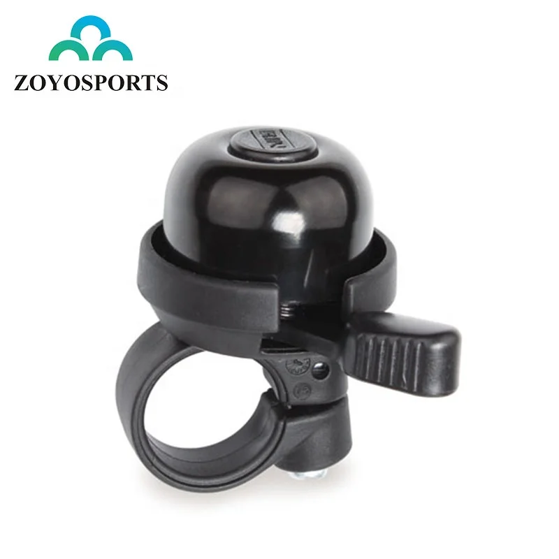 

ZOYOSPORTS MTB Bike Aluminium Horn Ring Bell Bicycle Accessories Mini Clear Loud Sound Handlebar Bicycle Bell, Black