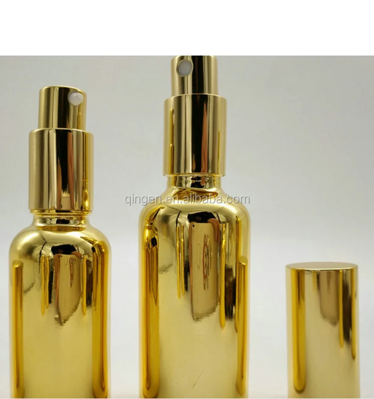 100ml Gold Glass Spray Perfume Bottle/water Spray Bottle With Gold Pump