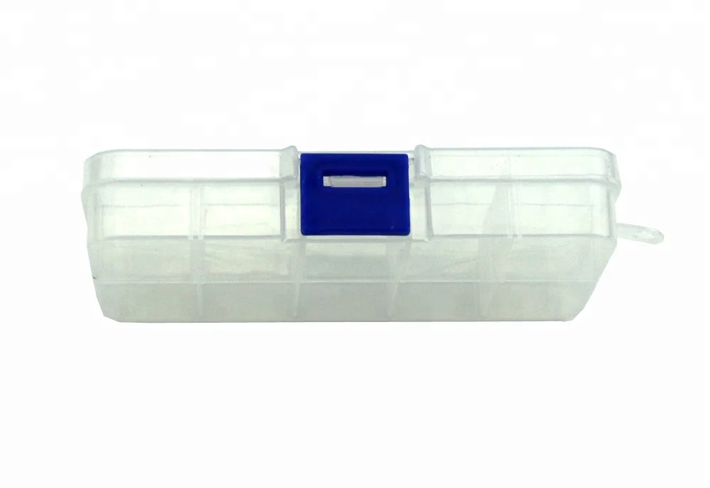 
Hengjia 10 grids storage box transparent bait fishing box fishing tackle 