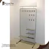 Powder coated metal grid display stand with hooks