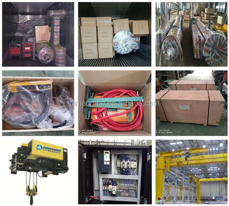 Lightweight widely use 125 kg fixed slewing jib crane with Rigid truck rail Rotating arm