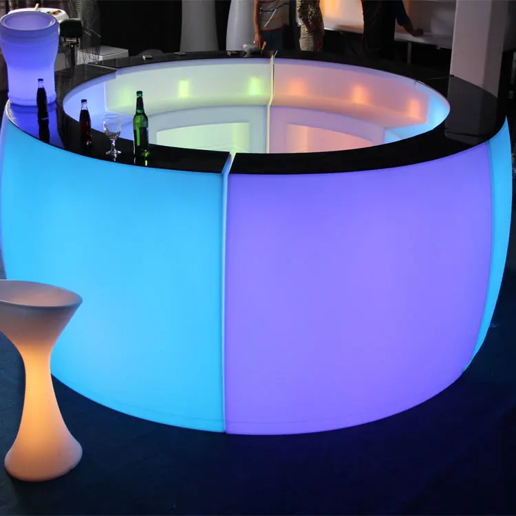 
2019 outdoor LED light modern illuminated bar counter 