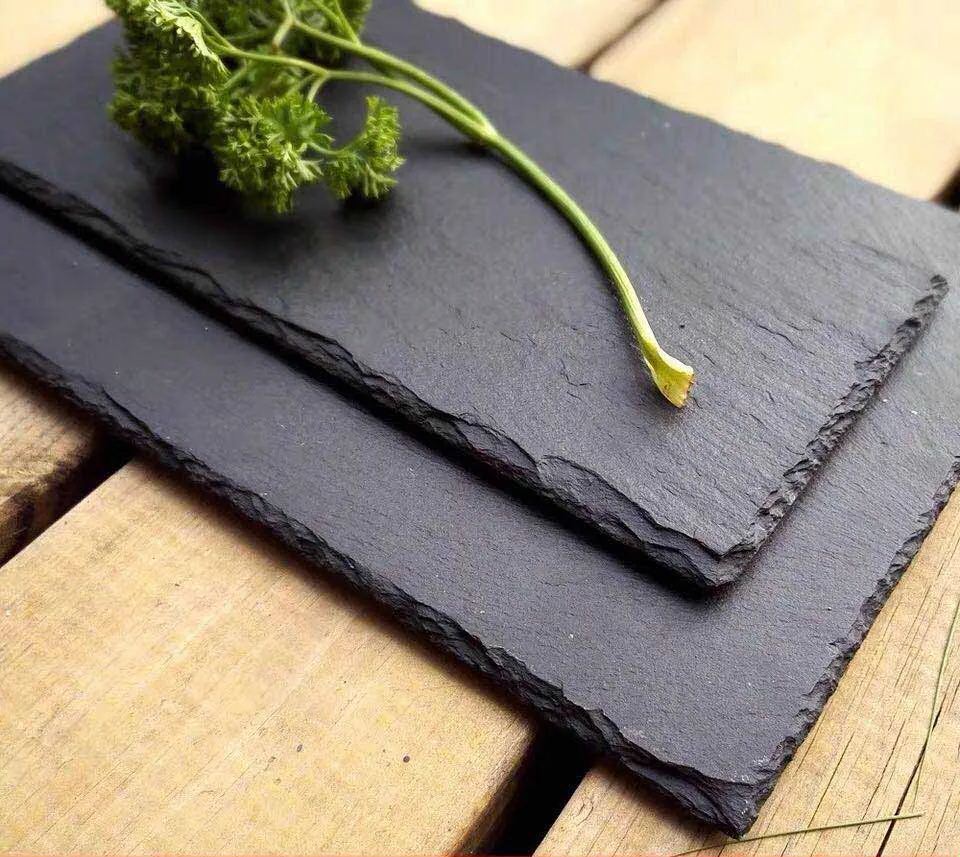 

New Products Restaurant Dinner Plates set, Amazon Top Seller Steak Slate,cheap luxury restaurant black dinner plates wholesale