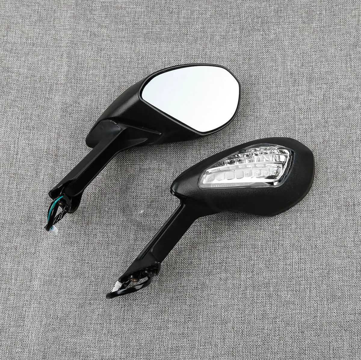 L&R Side Black Mirrors Set W/ Turn Signals Fit For Ducati 959 S Panigale 2016 US