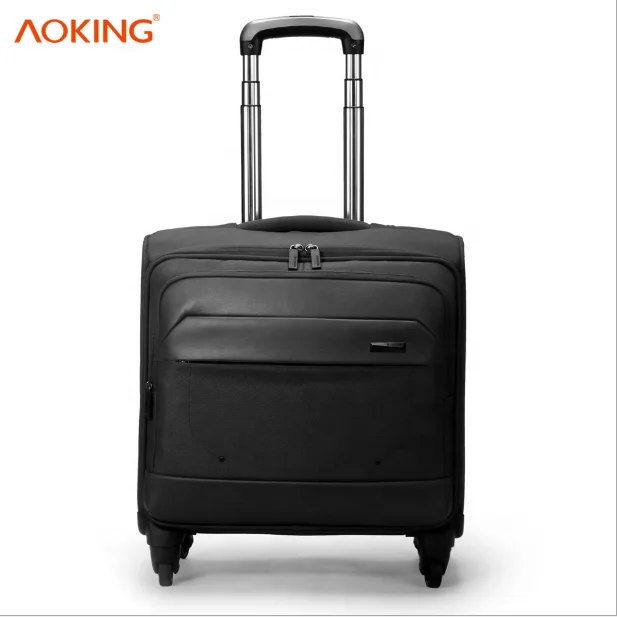 

Aoking hot sale waterproof 4 wheels wheeled airport office duffel computer travel laptop trolley bag 18 inch