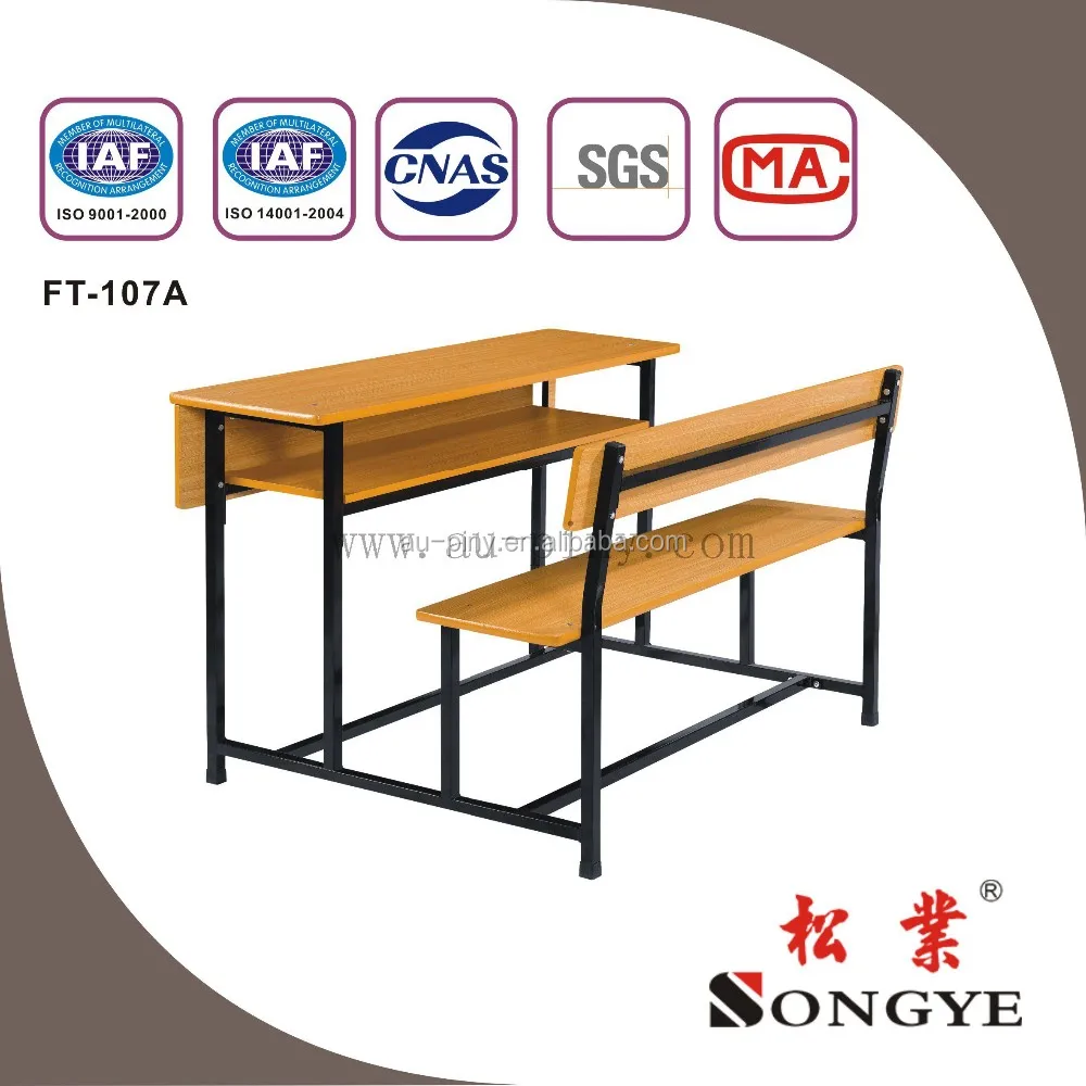 Sy Good Quality Detachable Double Desk And Chair In School Buy School