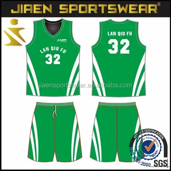 basketball jersey green color design