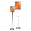 Adjustable Posetr display stand Aluminum snap frame poster menu stand floor standing menu holder