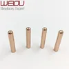 Weiou 4pcs 4x22mm metal tipped bootlaces Seamless Metal Shoelaces Replacement Repair Aglets sheet metal design tips Rose Gold