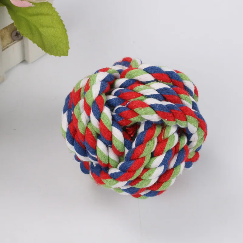 Manufacturer Multi-colors Rope Ball Toys Small Large For Dog Funny Play ...