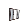 Commercial bi folding capping windows with thermal break