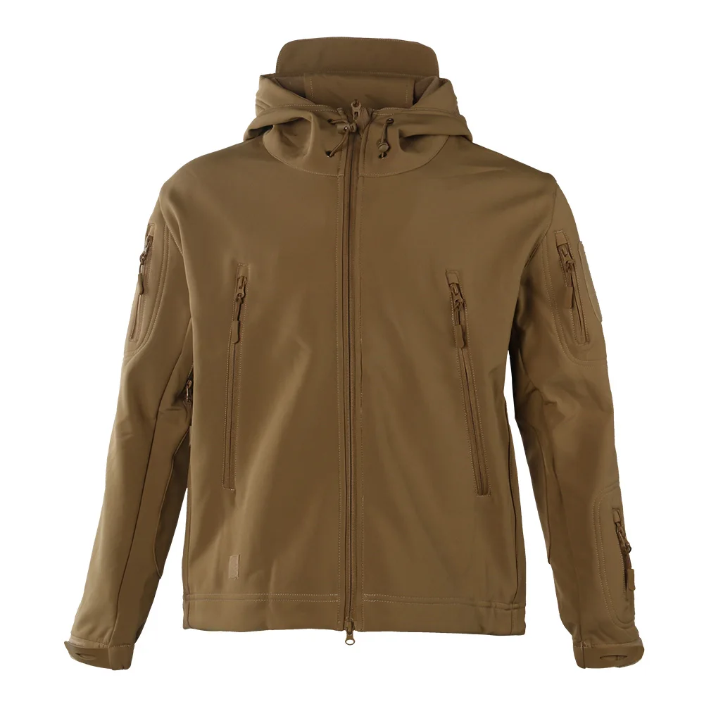 

Tactical Jacket Waterproof Waterproof Camouflage Waterproof Jaket Men, Khaki