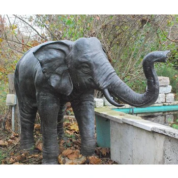 large metal elephant garden ornament