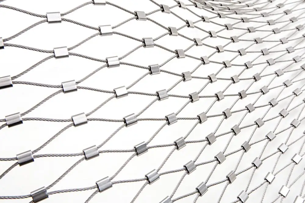 Stair Railing Stainless Steel Wire Rope Mesh Safety Net For Protection ...