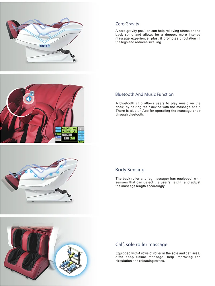 Dotast A10 S-L back track massage chair &amp; 3D zero gravity massage chair