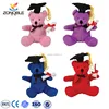 Hot selling custom cheap colorful graduation stuffed plush teddy bear