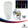 PQY-10CM 4" LED Light Color Change Crystal Bubble Gear Manual Shift Knob With 2 USB Interface Charger And Data Wire PQY-LDSF02