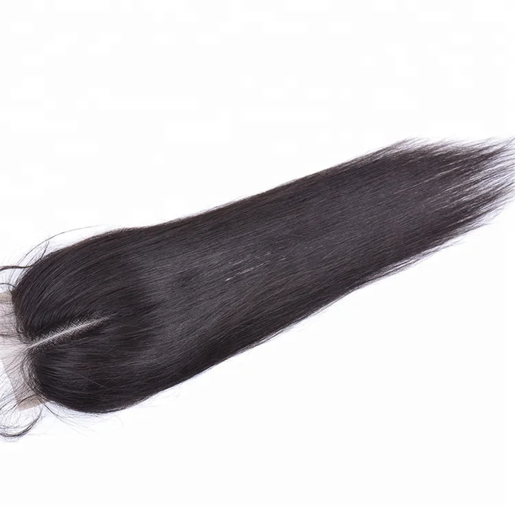 

Highknight 4*4 Silky Straight Transparent Lace Closure With Baby Hair 100% European Hair Closure with Hair Bundles