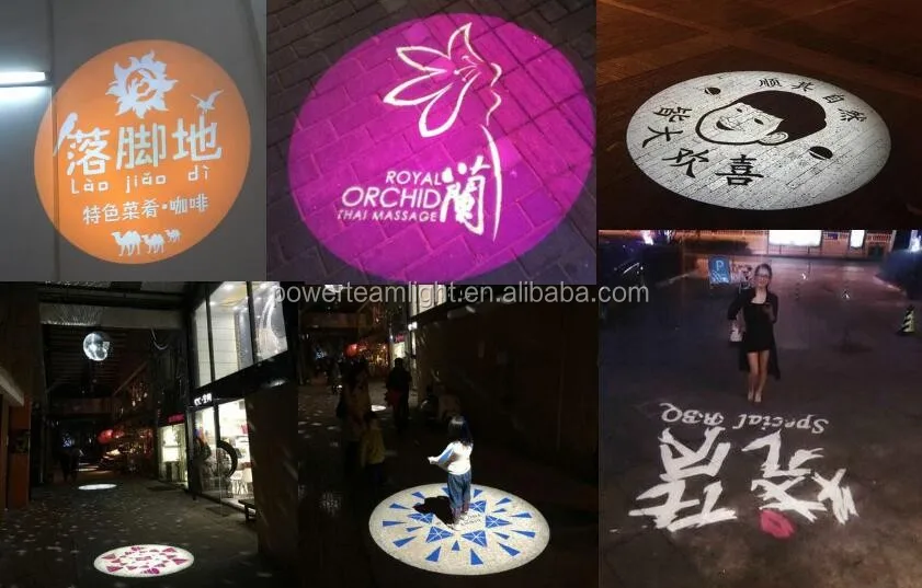 Led Logo Gobo Projector 20w Advertising Logo Light With Custom Logo