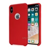 Newly Launched Soft-touch Gel Rubber Silicone Liquid Case For iPhone X Cases Hard Microfiber Inside Luxury