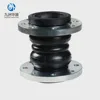 Galvanized flanged double sphere flexible rubber expansion joint for pipelines
