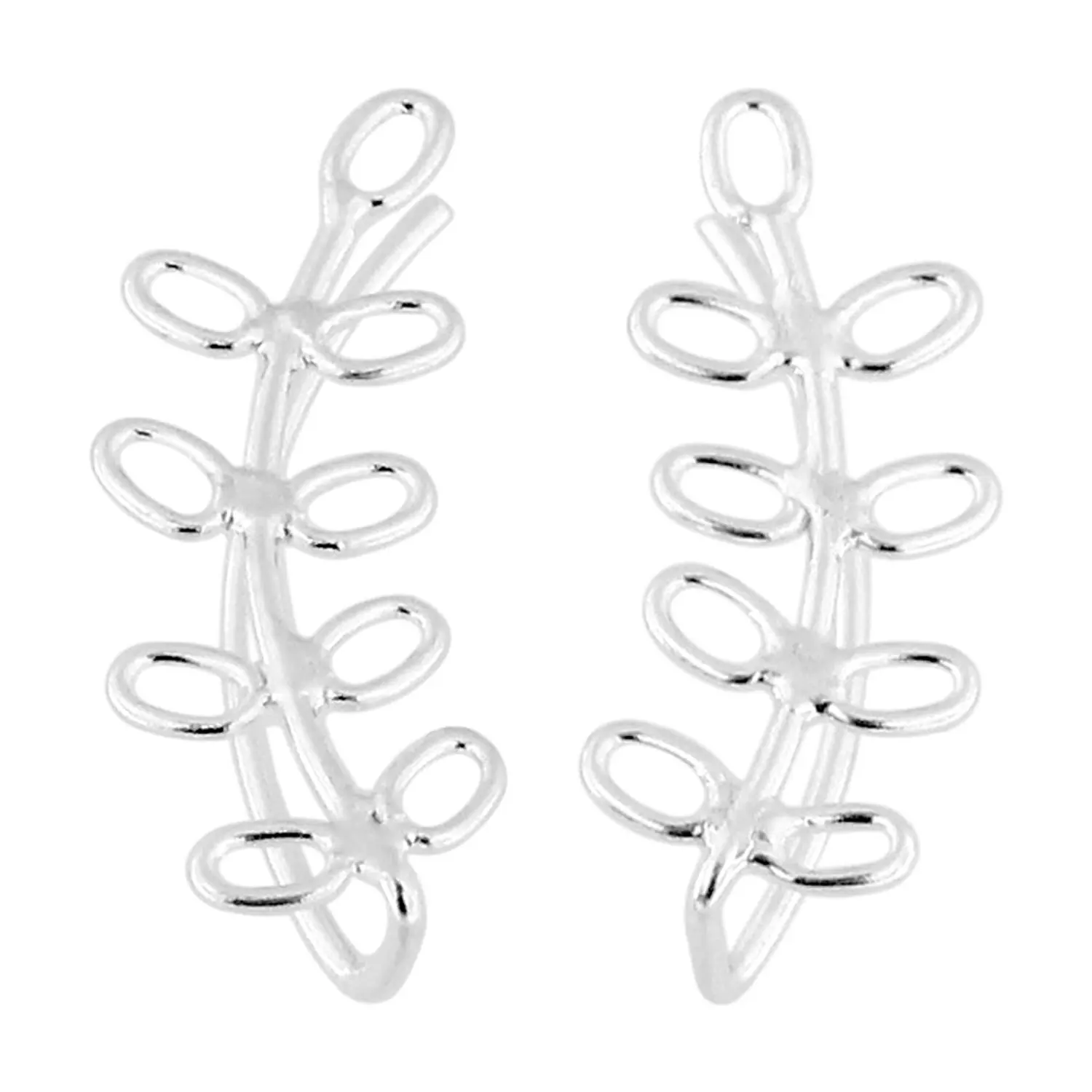 Triple Multi Crystal Stone Flower 925 Sterling Silver Cuffs /& Wraps Climbers Earring