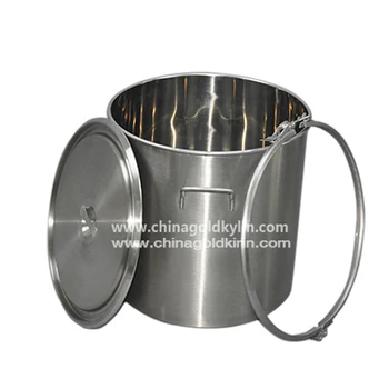 steel bucket with lid