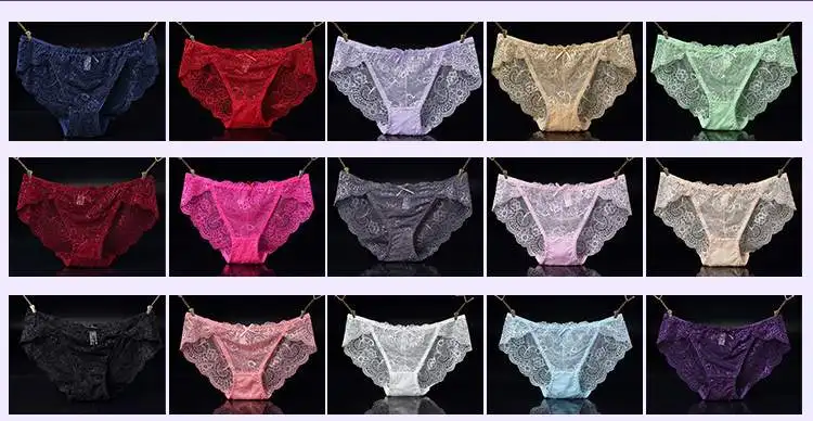 Chinese Sexi Mature Girls Panties Brief 15 Colors See Through C String