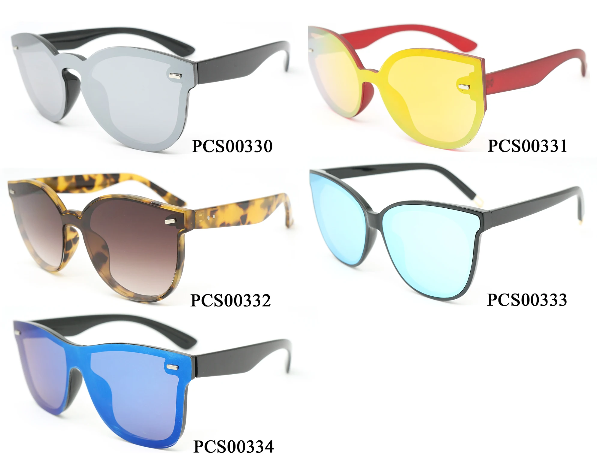 Promotional Fashion Polarized One Piece Lens Sunglasses Pc Sunglasses