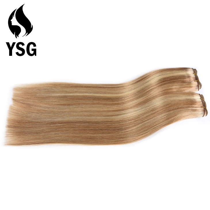 

Straight Highlight Color P18/613 European Remy Hair cheap 100% Human Hair Weave Bundles 100G/Piece, N/a