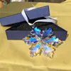 New design of crystal snow car pendant ornaments for Christmas present