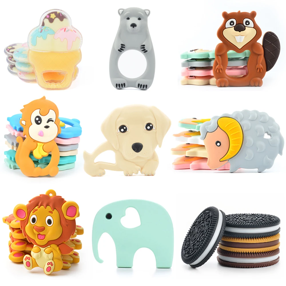 Soft Toy Style Silicone Teethers Bpa Free Teething Toys Dog Teether ...