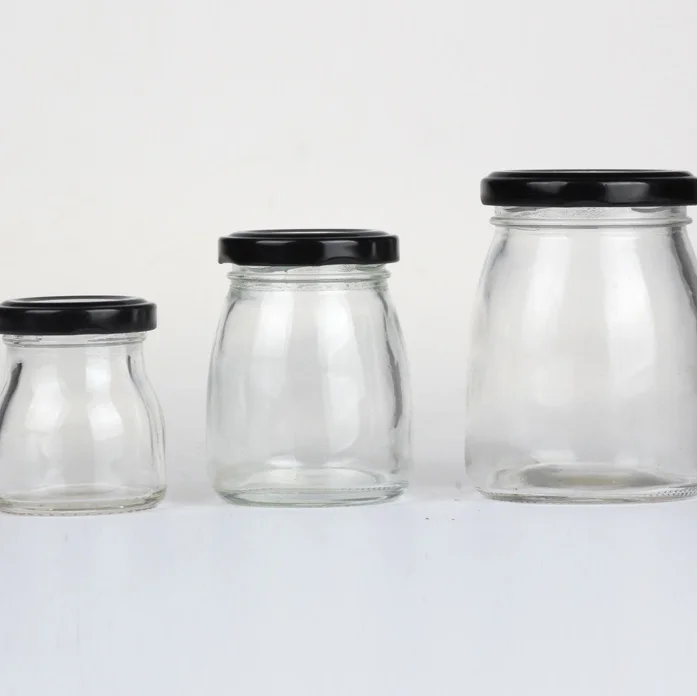 China supply cheap glass pudding bottle