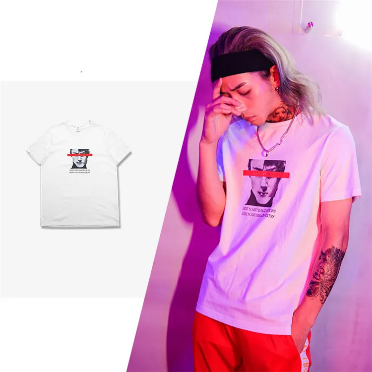 

high quality men crew neck short sleeve regular fit casual graphic print t-shirt
