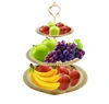 Golden 3-Tier Stainless Steel Stand For Serving Candy/Dessert/Cheese/Cupcake/Fruit