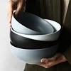 European style home goods various colored round salad mixing ceramic bowl
