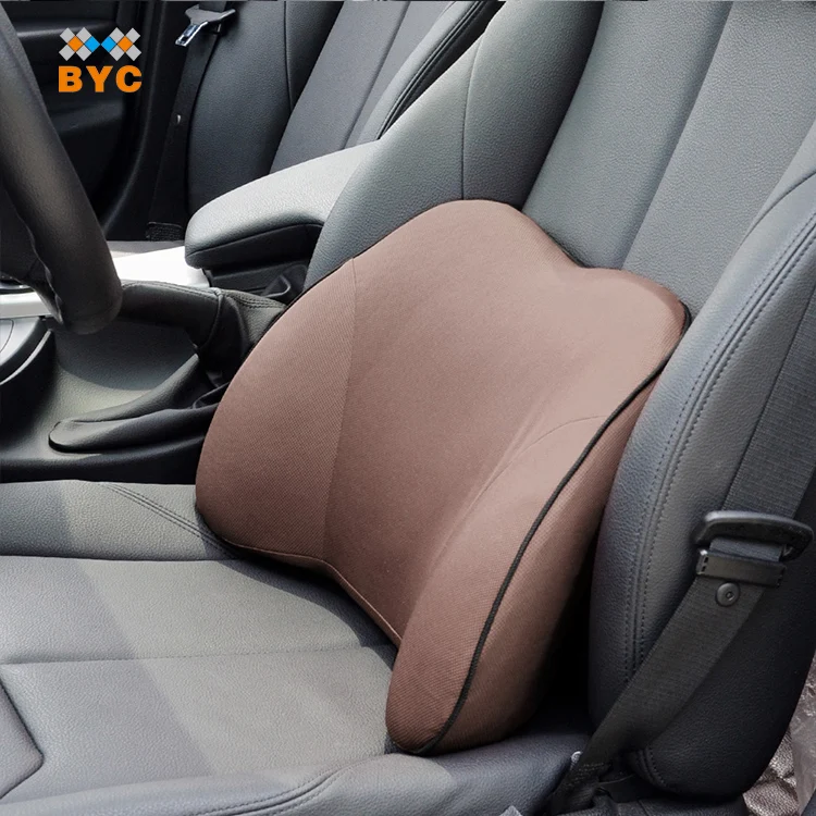 
BYC Car Seat Lumbar Pillow High Density Memory Foam Lower Back Rest 
