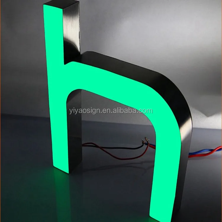 high quality plastic custom mini word advertising channel illuminated led light 3d logo acrylic letter sign board