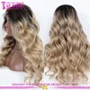 8A Grade 200% High Density Human Hair Wigs Ombre 1b/613 highlight Full Lace Human Hair Wigs Blonde Body Wave Lace Front Human Ha
