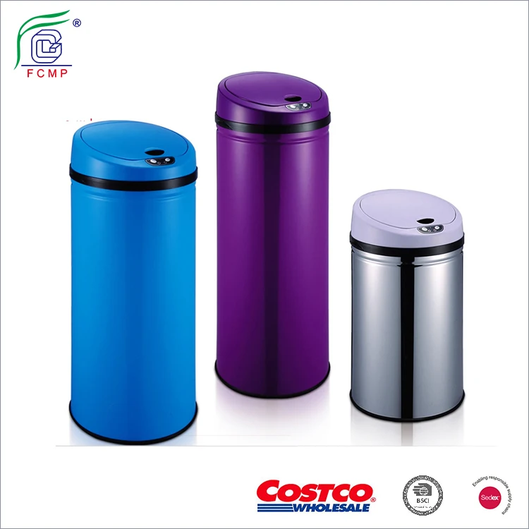 Excelent costco trash can touchless Touchless Trash Can Infrared Bin Sensor Dustbin Automatic Electronic Waste Buy Eco Stainless Steel Product On Alibaba Com