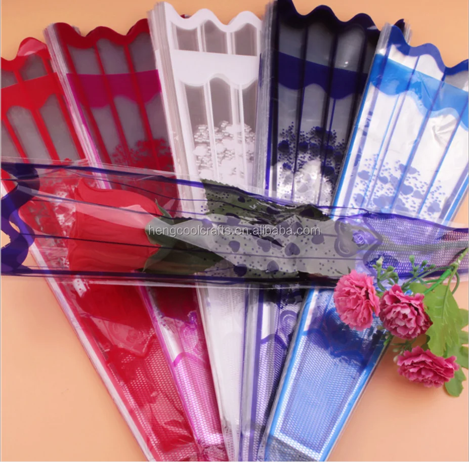 Single Cellophane Plastic Rose Flower Sleeves Buy Flower Sleeve