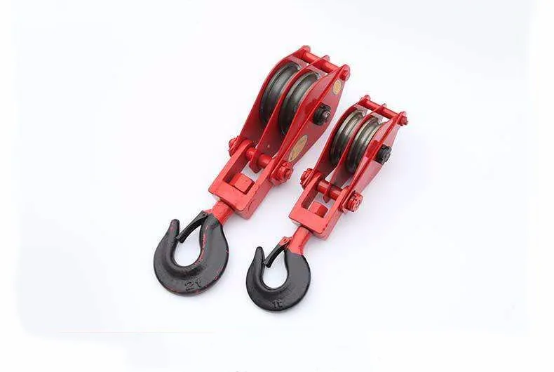 buy 滑轮滑轮钩,滑轮,高品质双轮钢丝绳滑轮组 product on alibaba