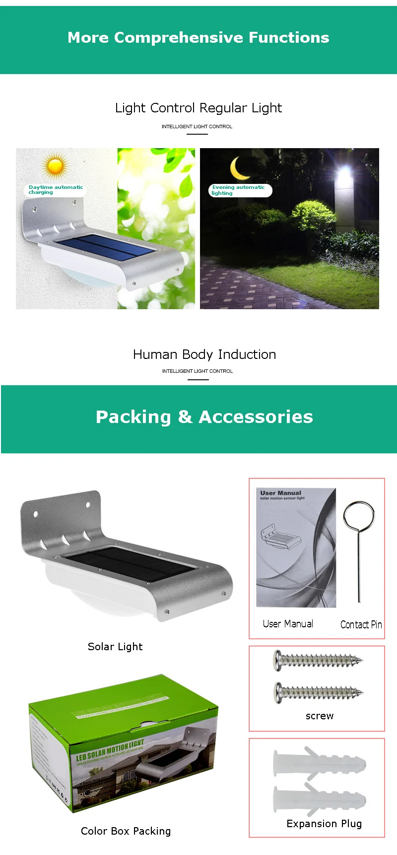 Green product energy saving outdoor motion sound sensor solar powered heat garden light lamp