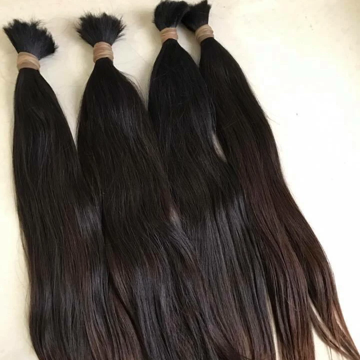 

unprocessed Chinese raw hair bulk one donor hair bulk