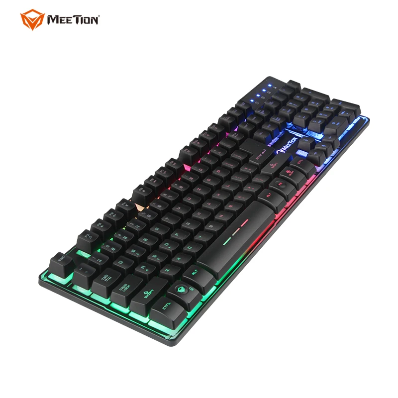 

MeeTion K9300 Keyboards Wholesale Plastic Lights Support Spanish Game, Black