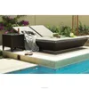 Aluminium Rattan Plastic Double Sunbed Aluminium Rattan Pool Sunbed
