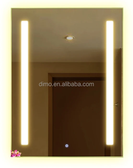 Hot Sale Hotel Bathroom Vanity Lighted LED Wall Mirror with T5 Tube