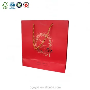 red paper gift bags