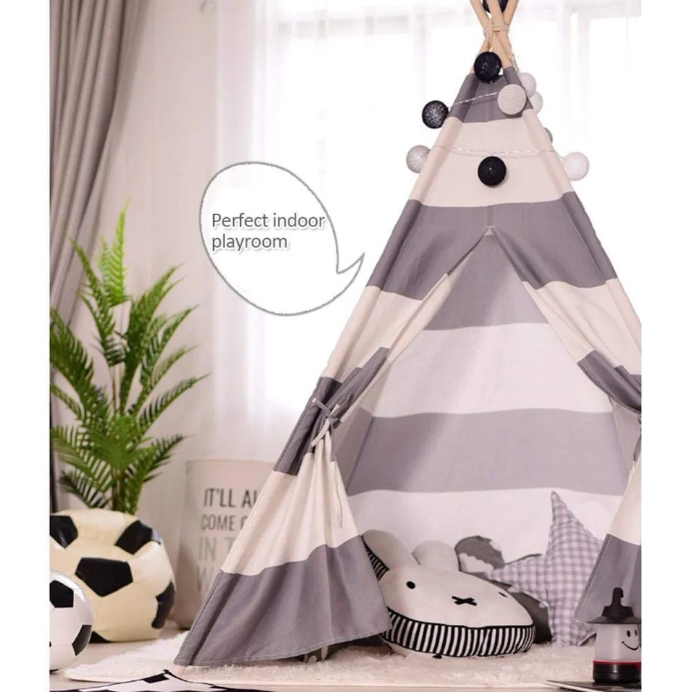 wooden kids teepee tent