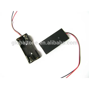 2 X Aaa Size Cell (um-4*2) Black Plastic Battery Holder ...